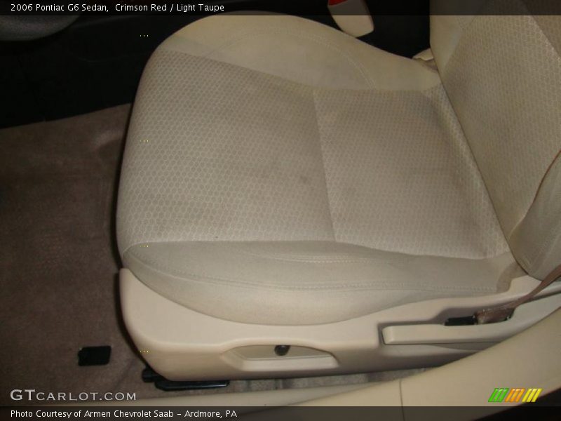 Crimson Red / Light Taupe 2006 Pontiac G6 Sedan