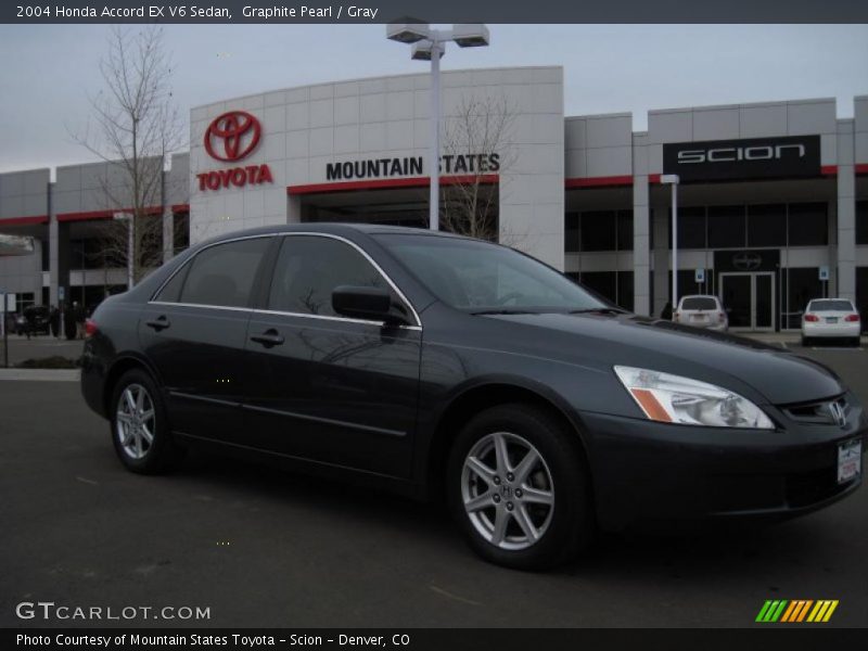 Graphite Pearl / Gray 2004 Honda Accord EX V6 Sedan