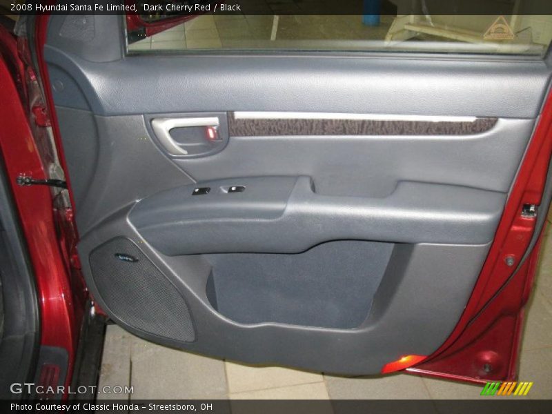 Dark Cherry Red / Black 2008 Hyundai Santa Fe Limited