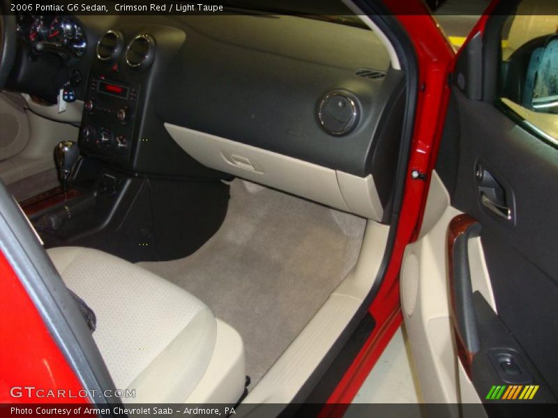 Crimson Red / Light Taupe 2006 Pontiac G6 Sedan
