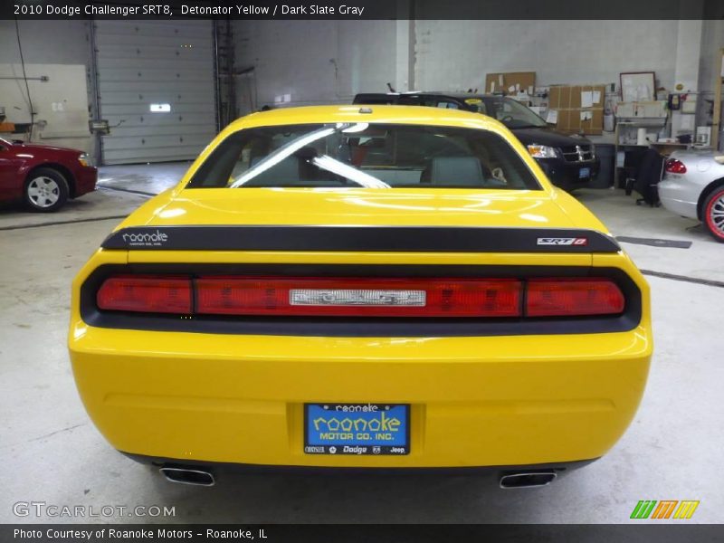 Detonator Yellow / Dark Slate Gray 2010 Dodge Challenger SRT8