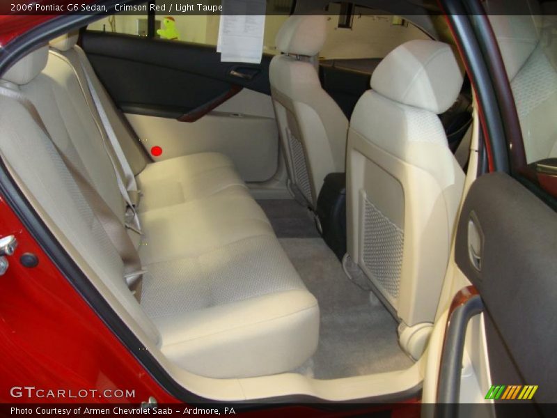Crimson Red / Light Taupe 2006 Pontiac G6 Sedan