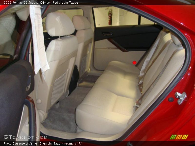 Crimson Red / Light Taupe 2006 Pontiac G6 Sedan