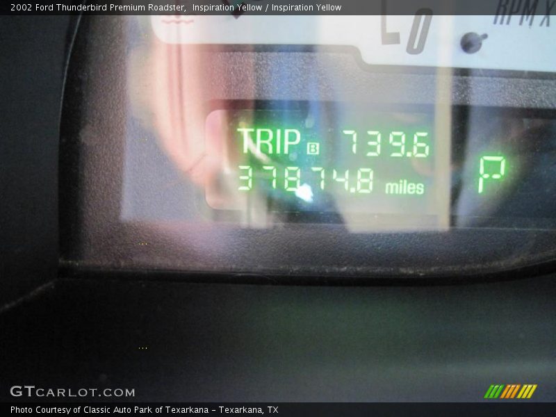 Inspiration Yellow / Inspiration Yellow 2002 Ford Thunderbird Premium Roadster