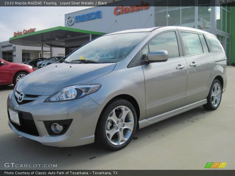 Liquid Silver Metallic / Black 2010 Mazda MAZDA5 Touring