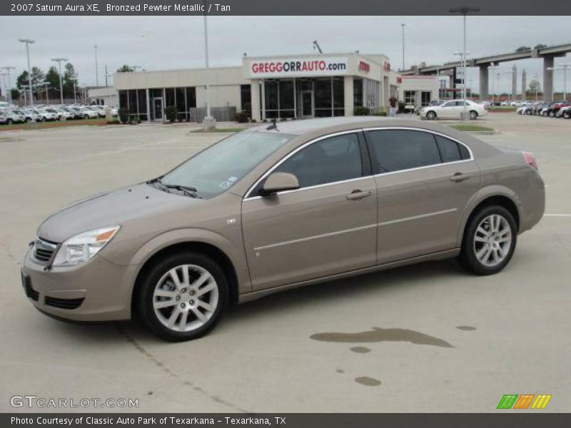 Bronzed Pewter Metallic / Tan 2007 Saturn Aura XE