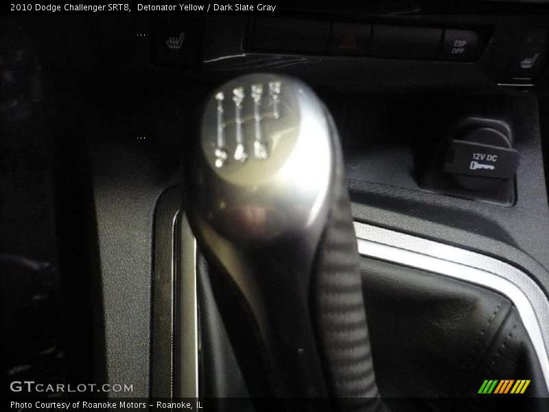 Detonator Yellow / Dark Slate Gray 2010 Dodge Challenger SRT8