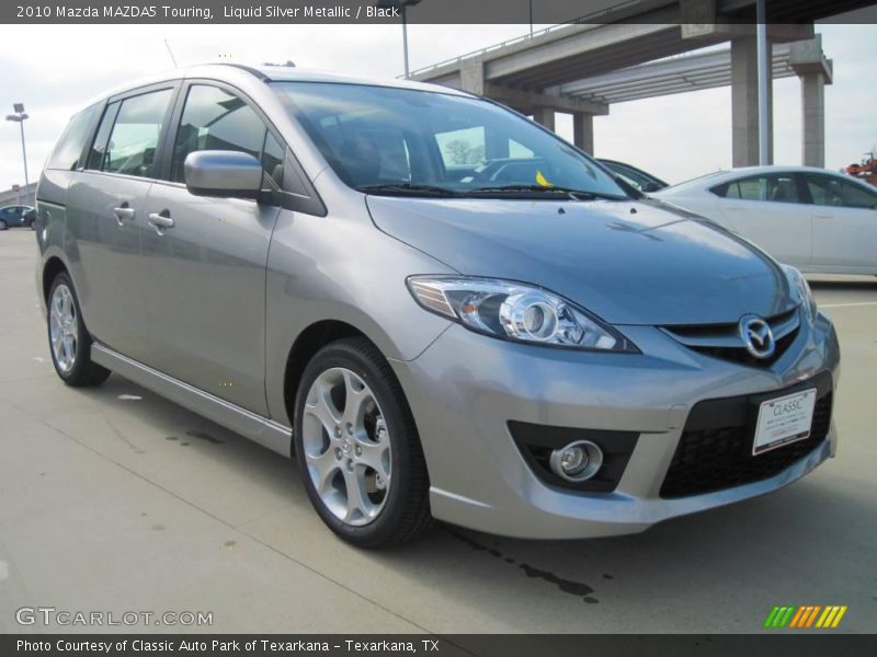 Liquid Silver Metallic / Black 2010 Mazda MAZDA5 Touring