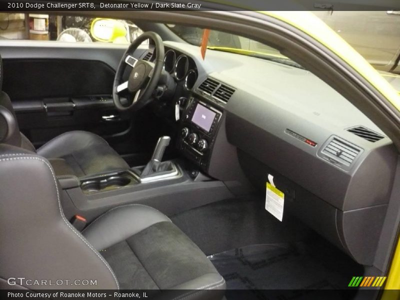 Detonator Yellow / Dark Slate Gray 2010 Dodge Challenger SRT8