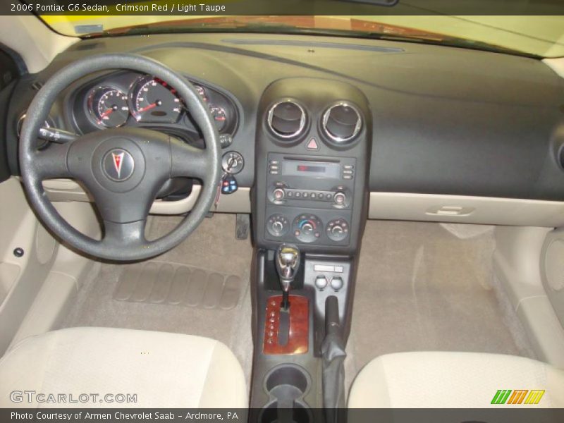 Crimson Red / Light Taupe 2006 Pontiac G6 Sedan