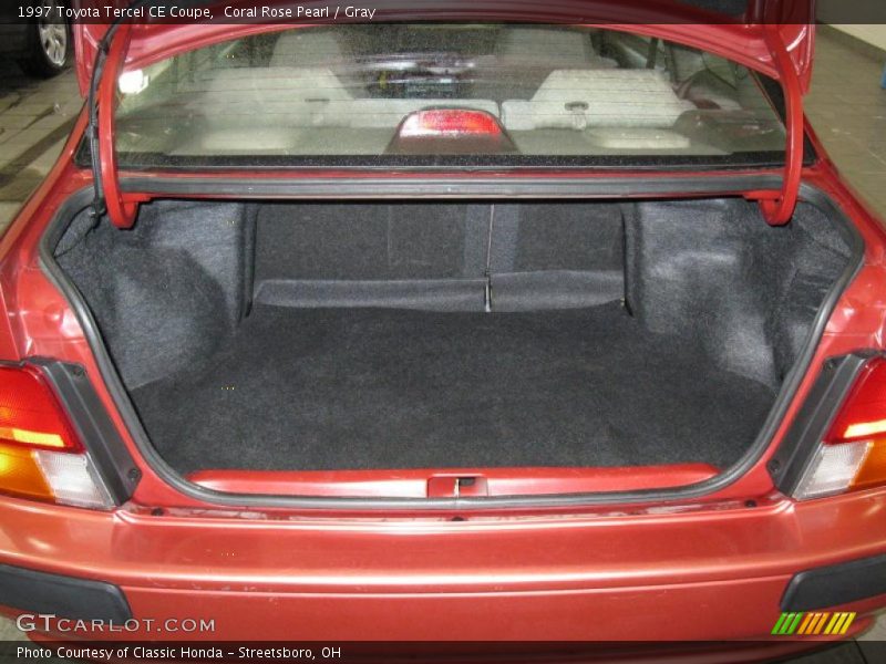 Coral Rose Pearl / Gray 1997 Toyota Tercel CE Coupe