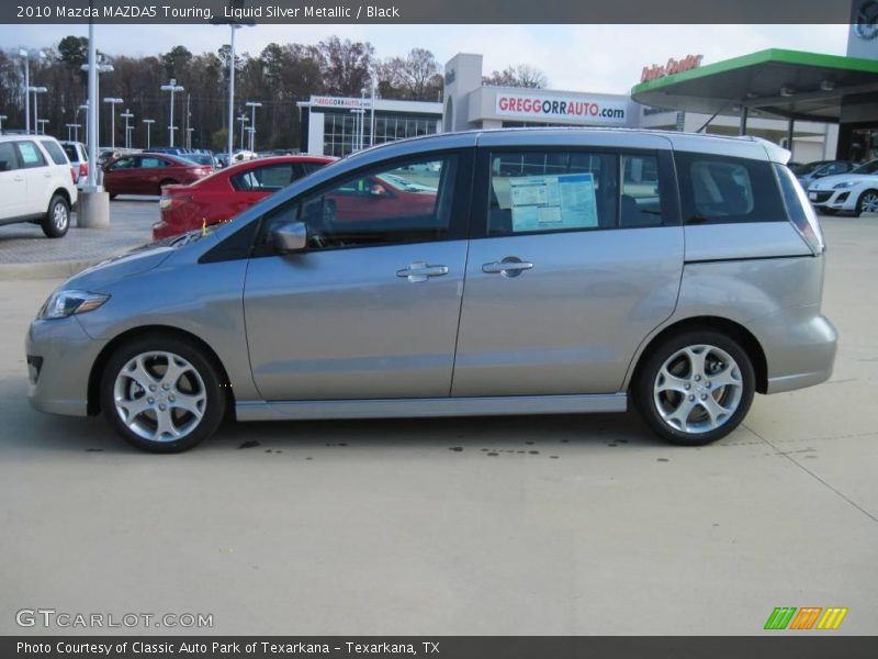 Liquid Silver Metallic / Black 2010 Mazda MAZDA5 Touring