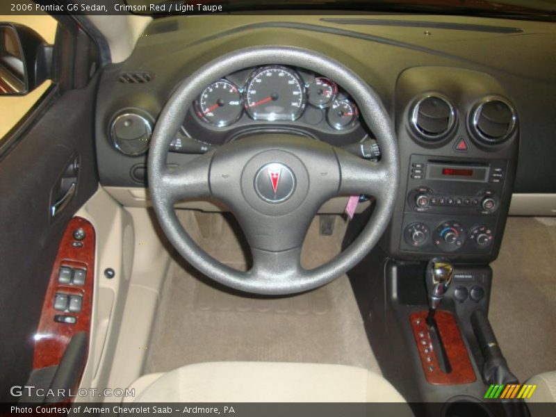 Crimson Red / Light Taupe 2006 Pontiac G6 Sedan