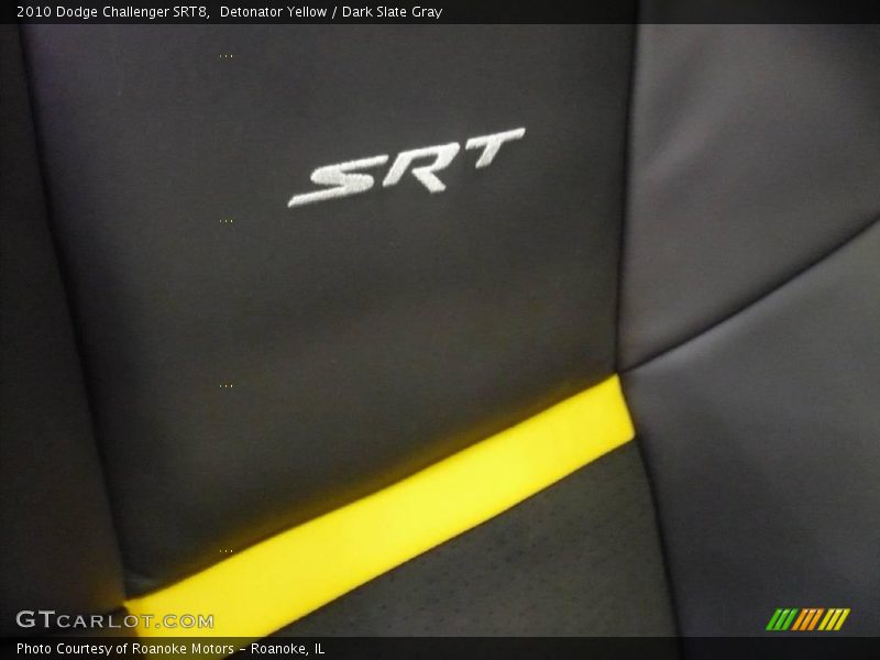 Detonator Yellow / Dark Slate Gray 2010 Dodge Challenger SRT8
