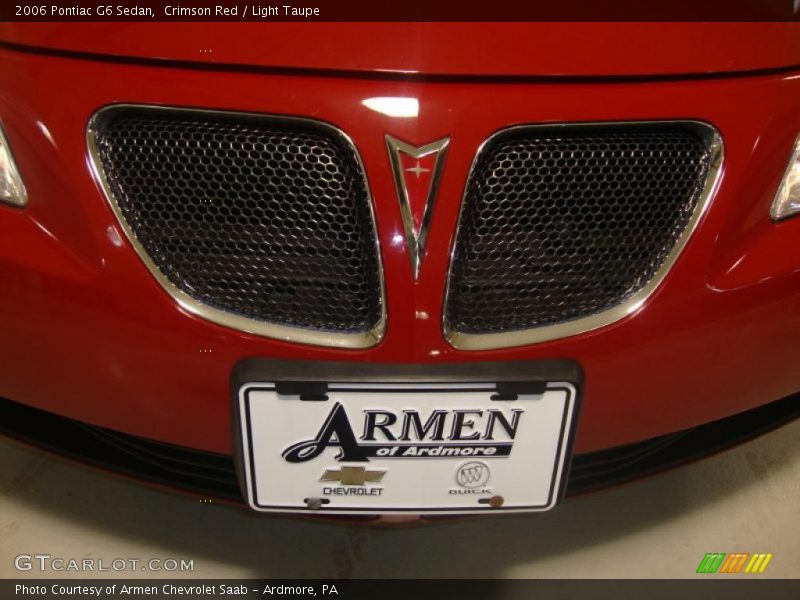 Crimson Red / Light Taupe 2006 Pontiac G6 Sedan