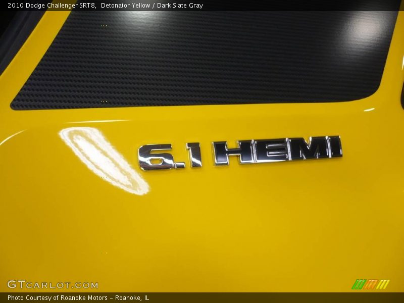 Detonator Yellow / Dark Slate Gray 2010 Dodge Challenger SRT8