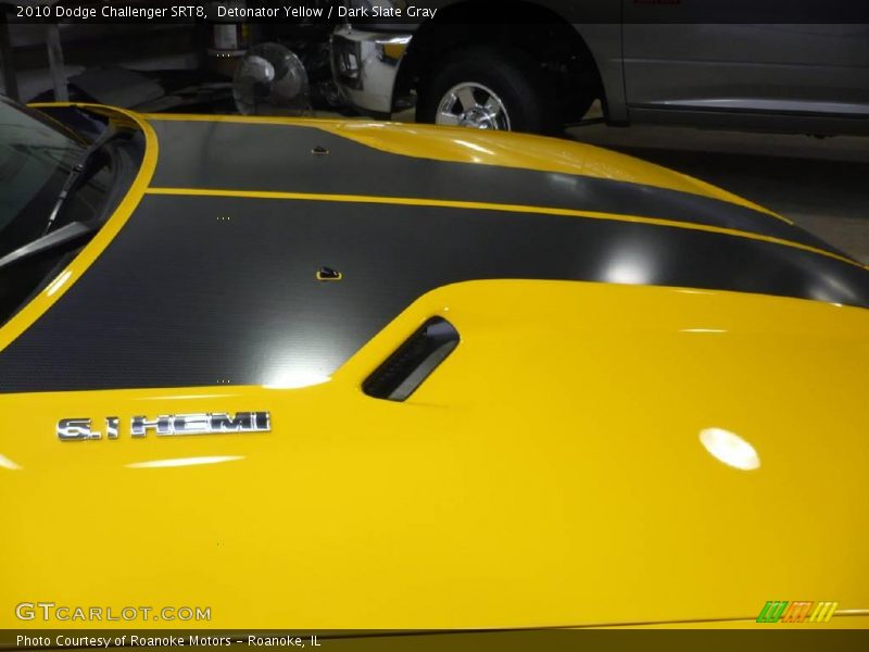 Detonator Yellow / Dark Slate Gray 2010 Dodge Challenger SRT8