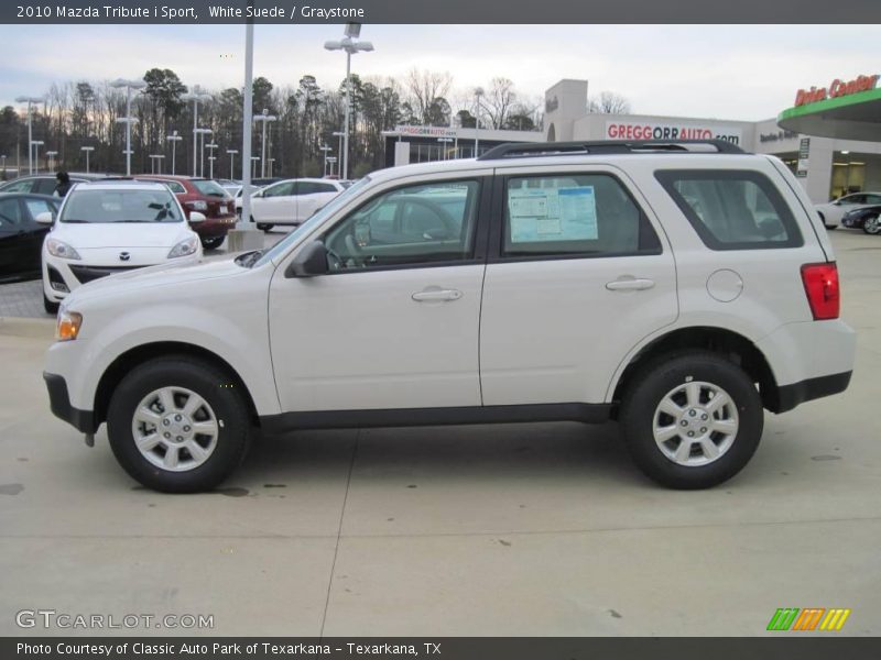White Suede / Graystone 2010 Mazda Tribute i Sport