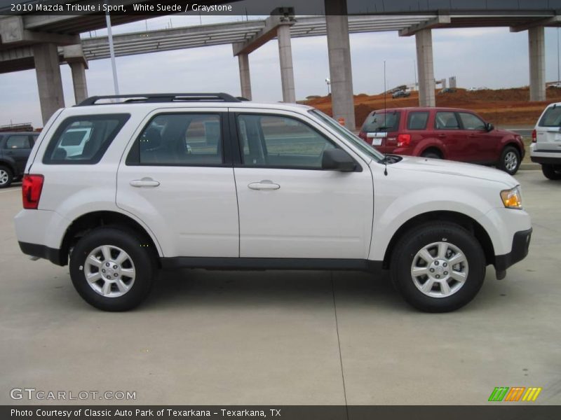 White Suede / Graystone 2010 Mazda Tribute i Sport