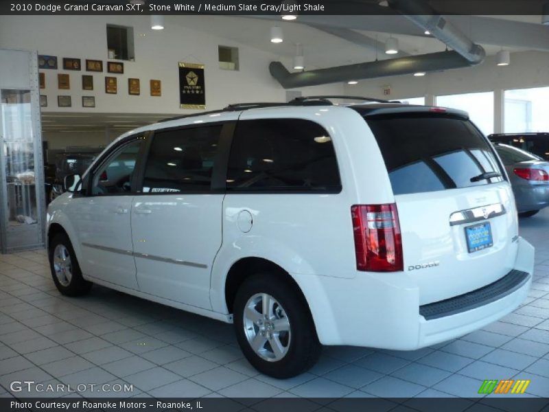 Stone White / Medium Slate Gray/Light Shale 2010 Dodge Grand Caravan SXT