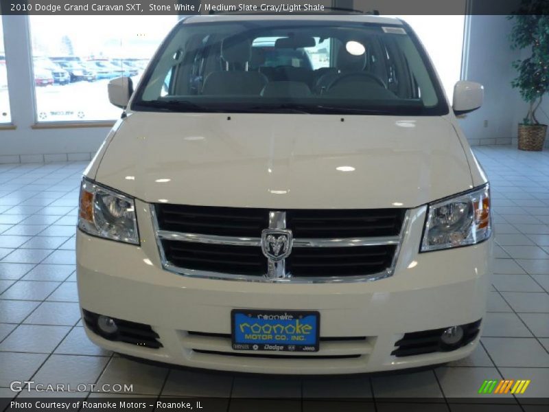 Stone White / Medium Slate Gray/Light Shale 2010 Dodge Grand Caravan SXT