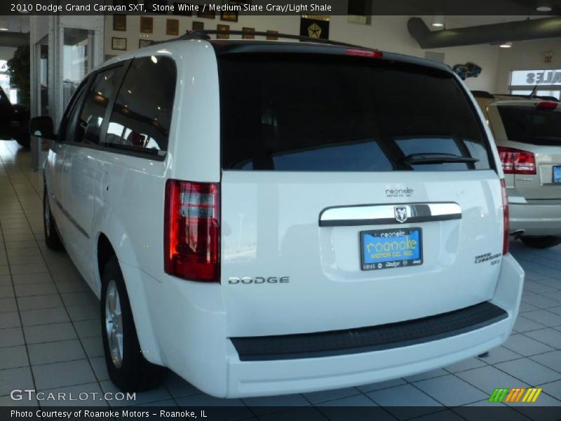 Stone White / Medium Slate Gray/Light Shale 2010 Dodge Grand Caravan SXT