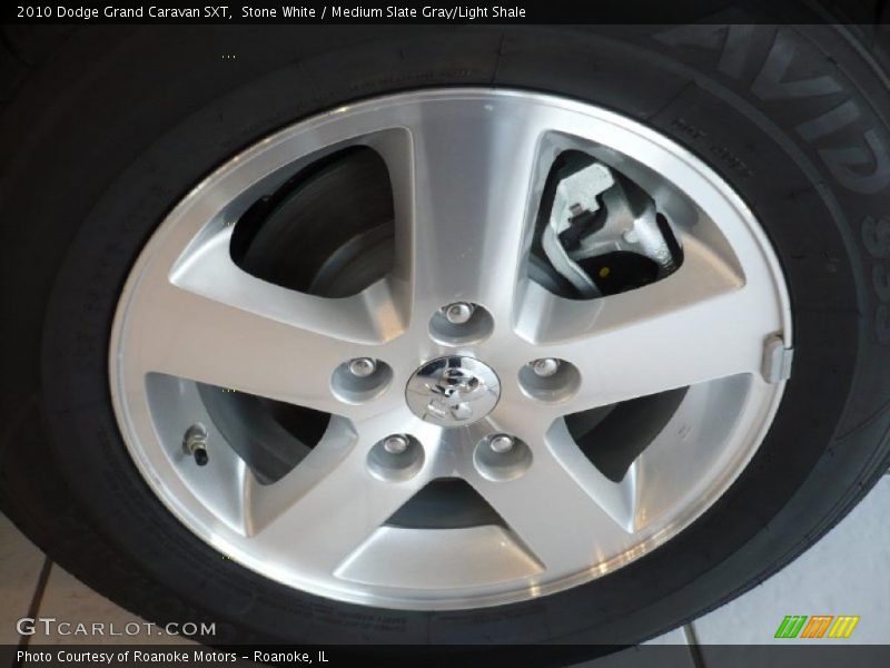 Stone White / Medium Slate Gray/Light Shale 2010 Dodge Grand Caravan SXT