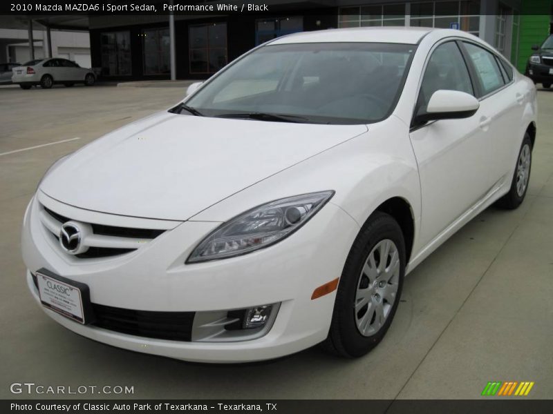 Performance White / Black 2010 Mazda MAZDA6 i Sport Sedan