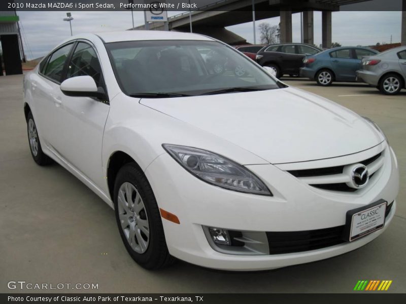 Performance White / Black 2010 Mazda MAZDA6 i Sport Sedan