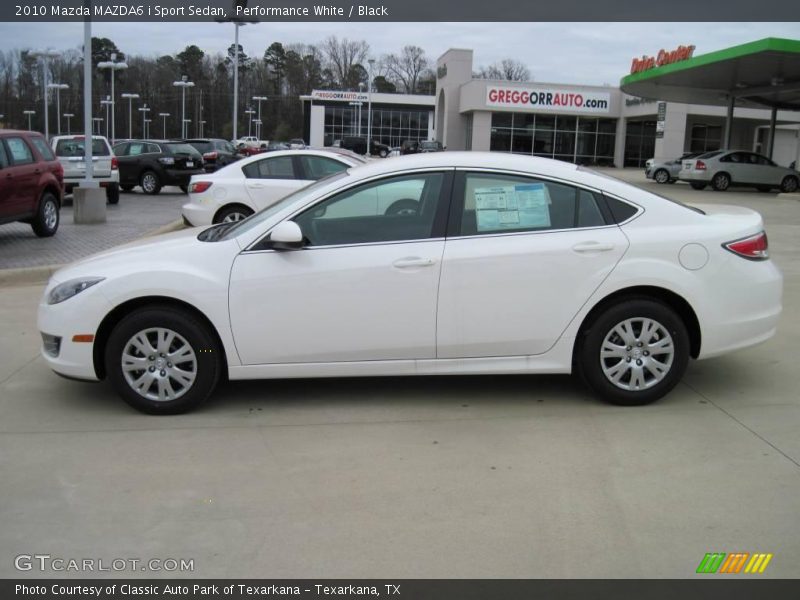 Performance White / Black 2010 Mazda MAZDA6 i Sport Sedan