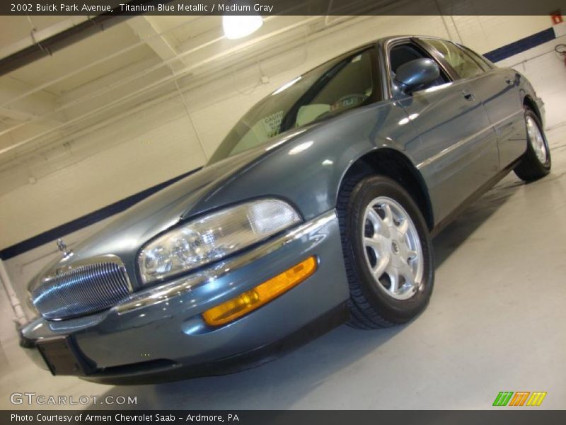 Titanium Blue Metallic / Medium Gray 2002 Buick Park Avenue