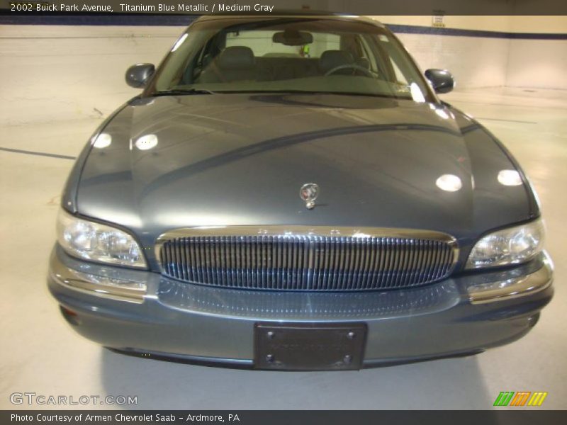 Titanium Blue Metallic / Medium Gray 2002 Buick Park Avenue