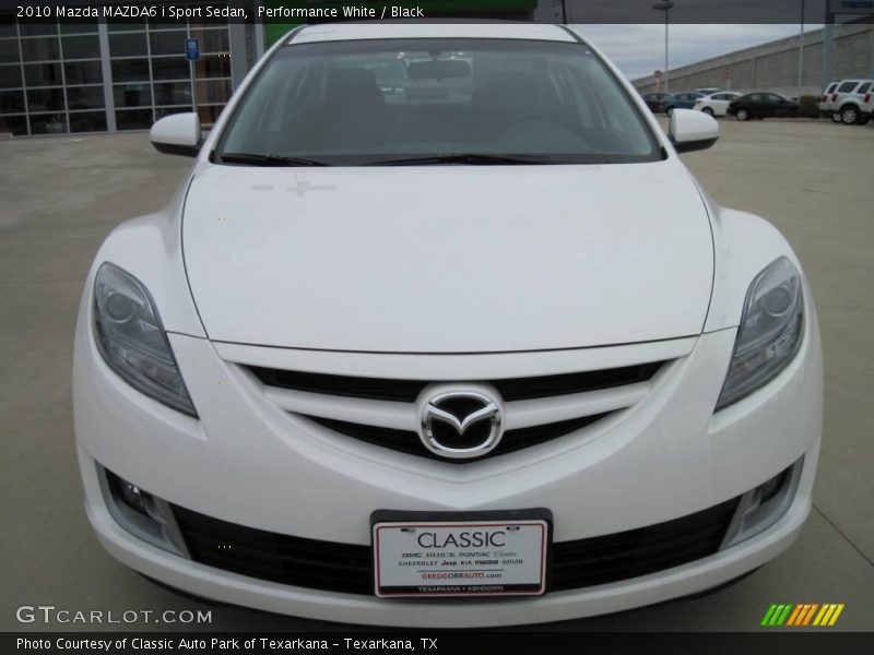 Performance White / Black 2010 Mazda MAZDA6 i Sport Sedan