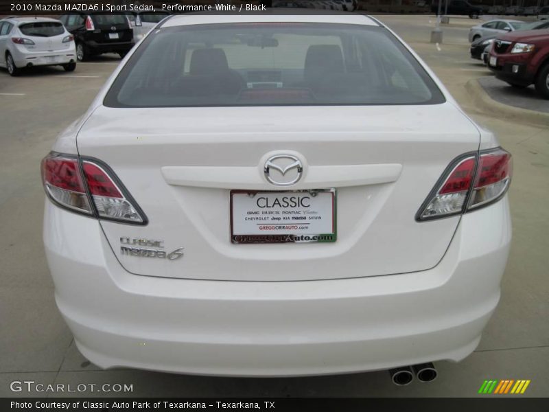 Performance White / Black 2010 Mazda MAZDA6 i Sport Sedan