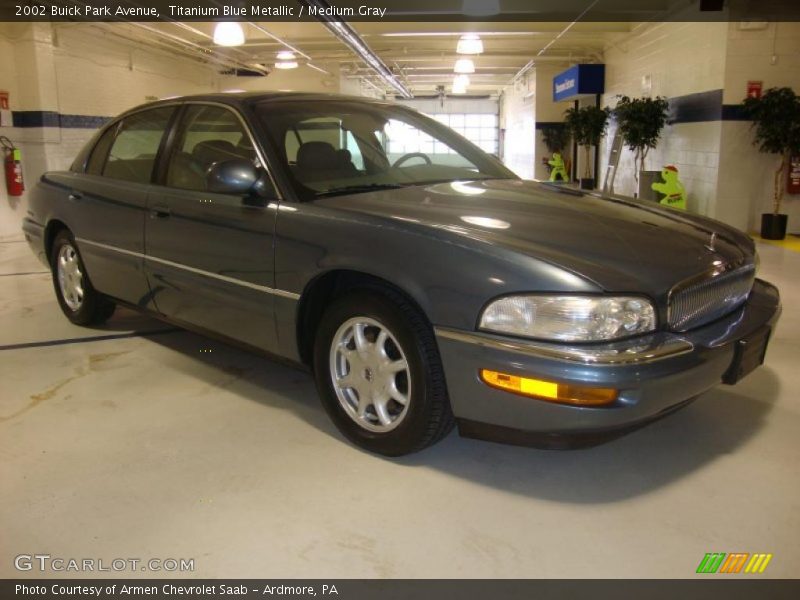 Titanium Blue Metallic / Medium Gray 2002 Buick Park Avenue