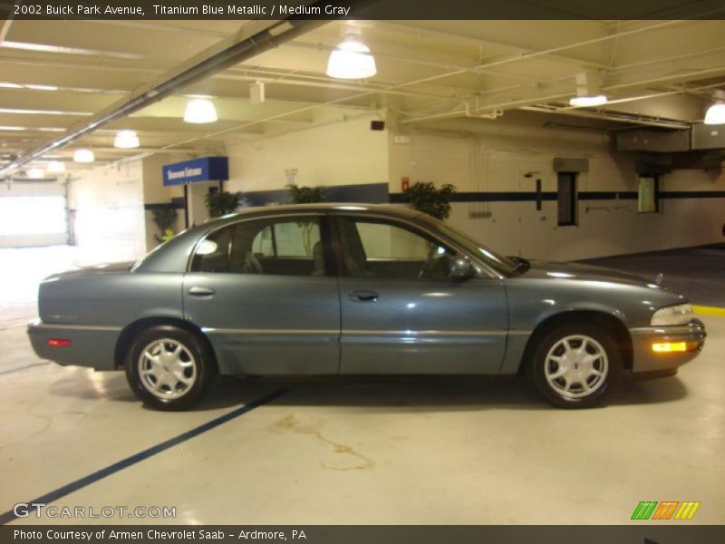 Titanium Blue Metallic / Medium Gray 2002 Buick Park Avenue