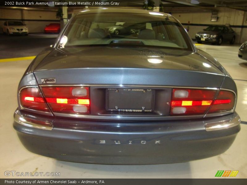 Titanium Blue Metallic / Medium Gray 2002 Buick Park Avenue