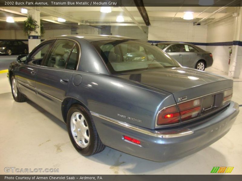 Titanium Blue Metallic / Medium Gray 2002 Buick Park Avenue