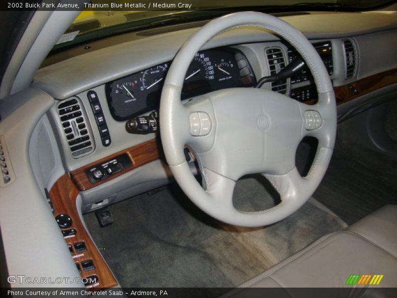 Titanium Blue Metallic / Medium Gray 2002 Buick Park Avenue