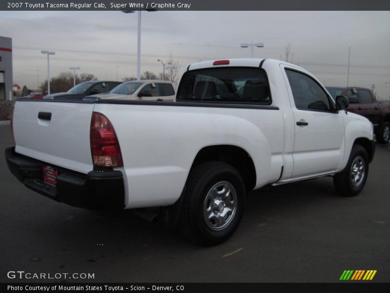 Super White / Graphite Gray 2007 Toyota Tacoma Regular Cab
