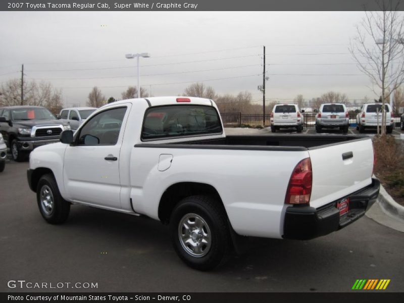Super White / Graphite Gray 2007 Toyota Tacoma Regular Cab