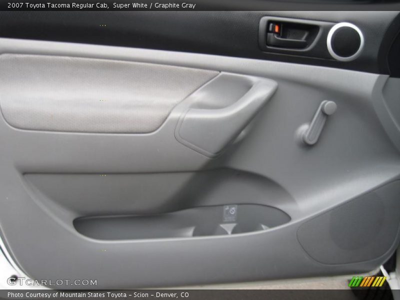 Super White / Graphite Gray 2007 Toyota Tacoma Regular Cab