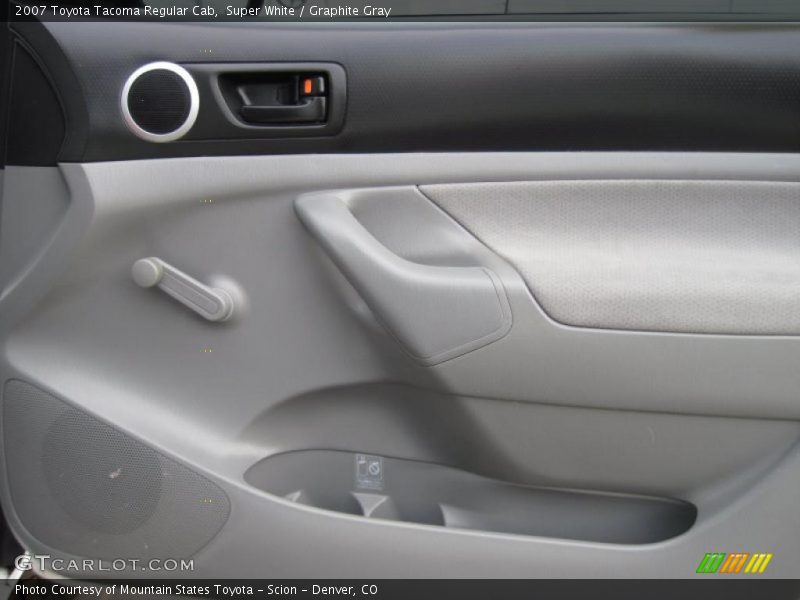 Super White / Graphite Gray 2007 Toyota Tacoma Regular Cab