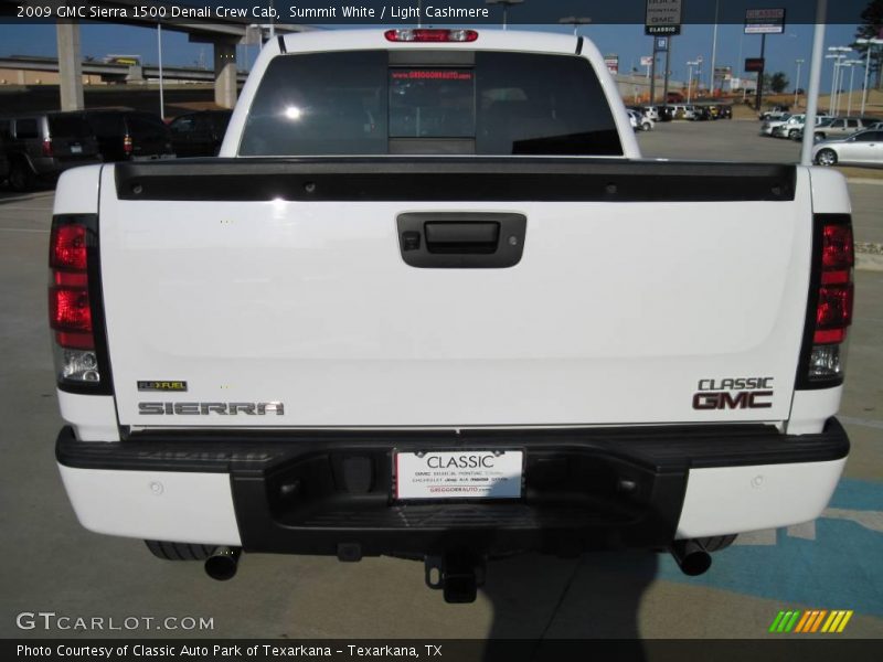 Summit White / Light Cashmere 2009 GMC Sierra 1500 Denali Crew Cab