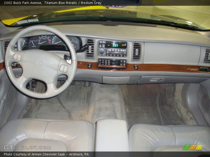 Titanium Blue Metallic / Medium Gray 2002 Buick Park Avenue