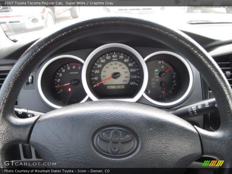 Super White / Graphite Gray 2007 Toyota Tacoma Regular Cab