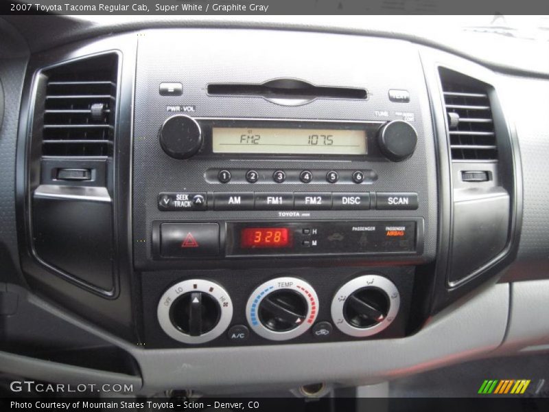 Super White / Graphite Gray 2007 Toyota Tacoma Regular Cab
