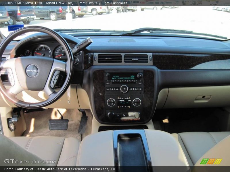Summit White / Light Cashmere 2009 GMC Sierra 1500 Denali Crew Cab