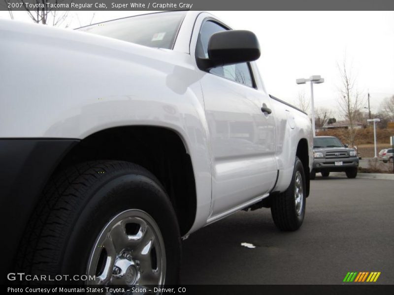 Super White / Graphite Gray 2007 Toyota Tacoma Regular Cab
