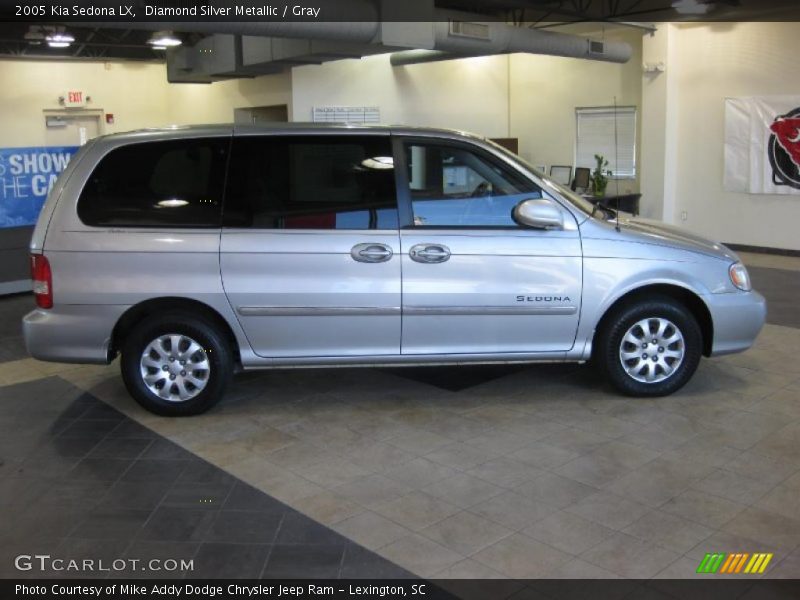 Diamond Silver Metallic / Gray 2005 Kia Sedona LX